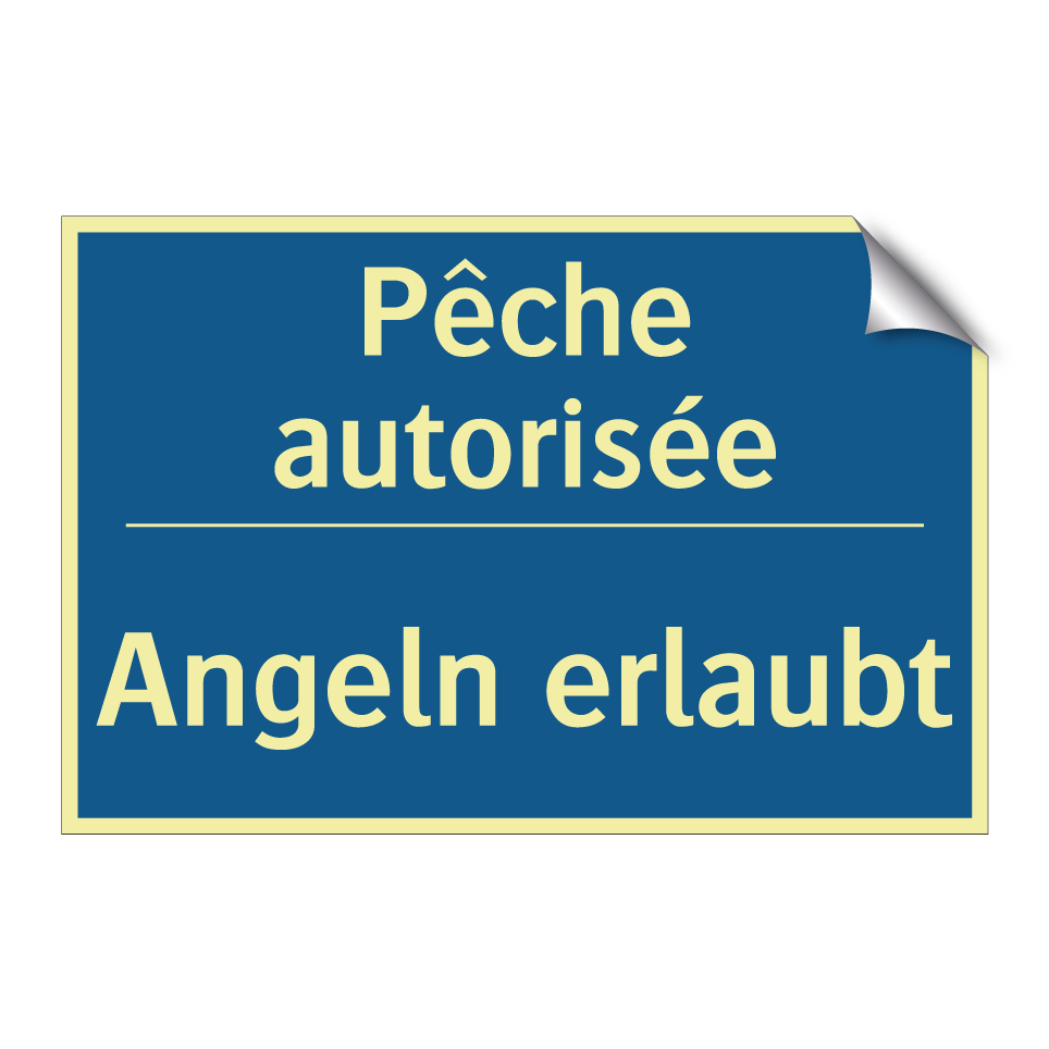 Angeln erlaubt - Pêche autorisée