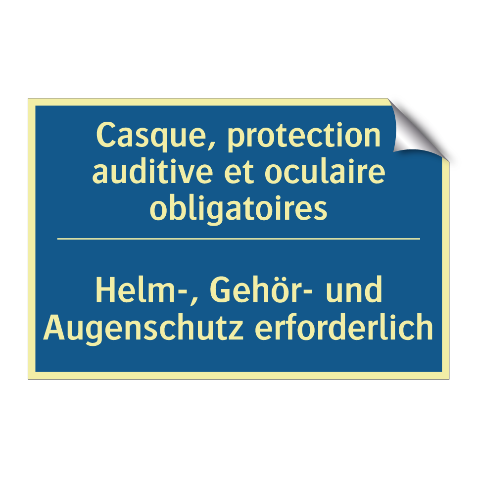 Helm-, Gehör- und Augenschutz  /.../ - Casque, protection auditive et  /.../