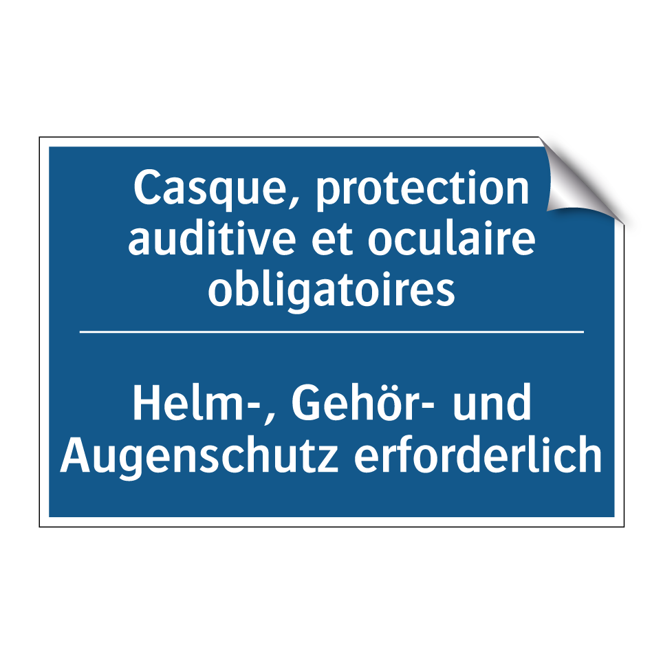Helm-, Gehör- und Augenschutz  /.../ - Casque, protection auditive et  /.../
