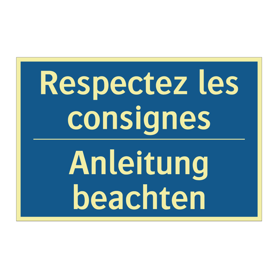 Anleitung beachten - Respectez les consignes
