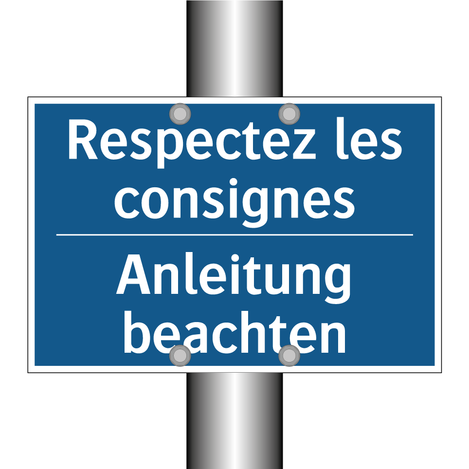 Anleitung beachten - Respectez les consignes
