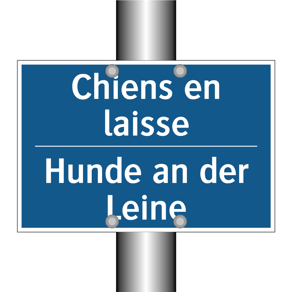 Hunde an der Leine - Chiens en laisse