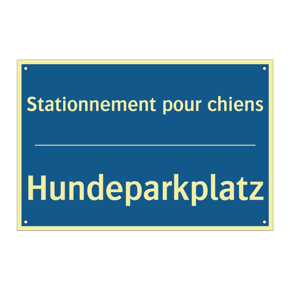 Hundeparkplatz - Stationnement pour chiens