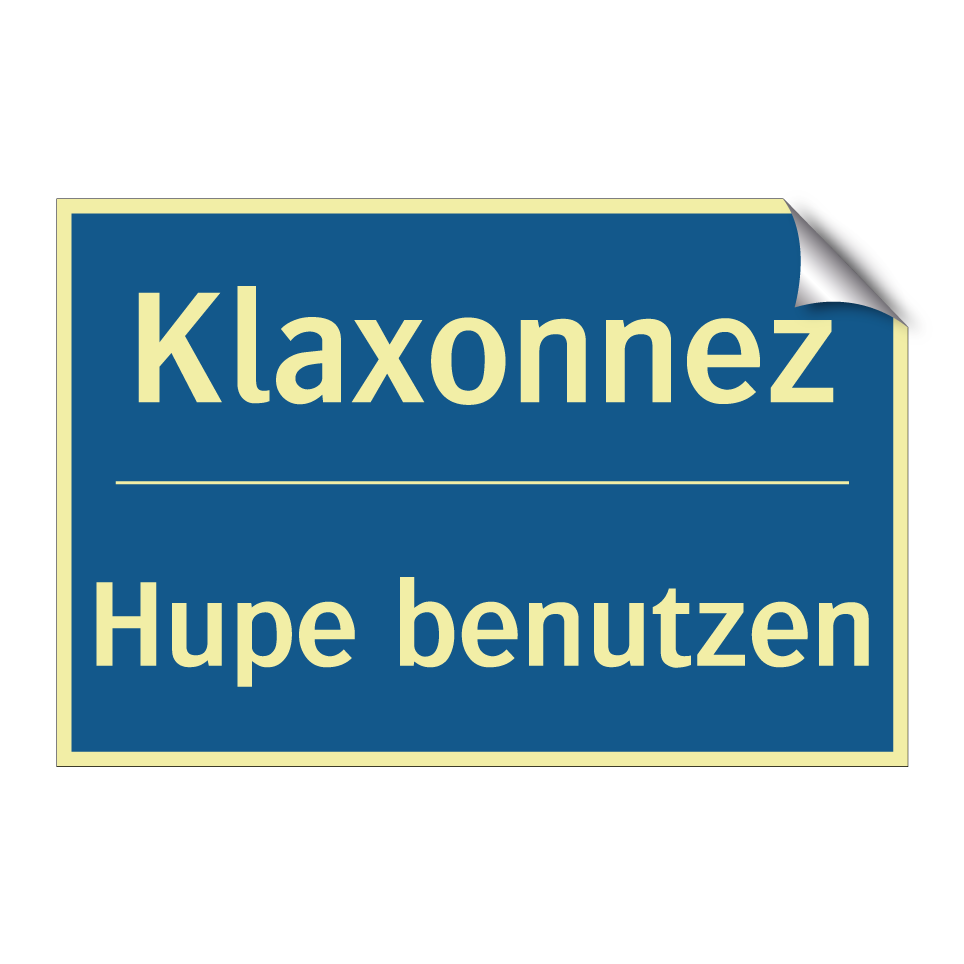 Hupe benutzen - Klaxonnez