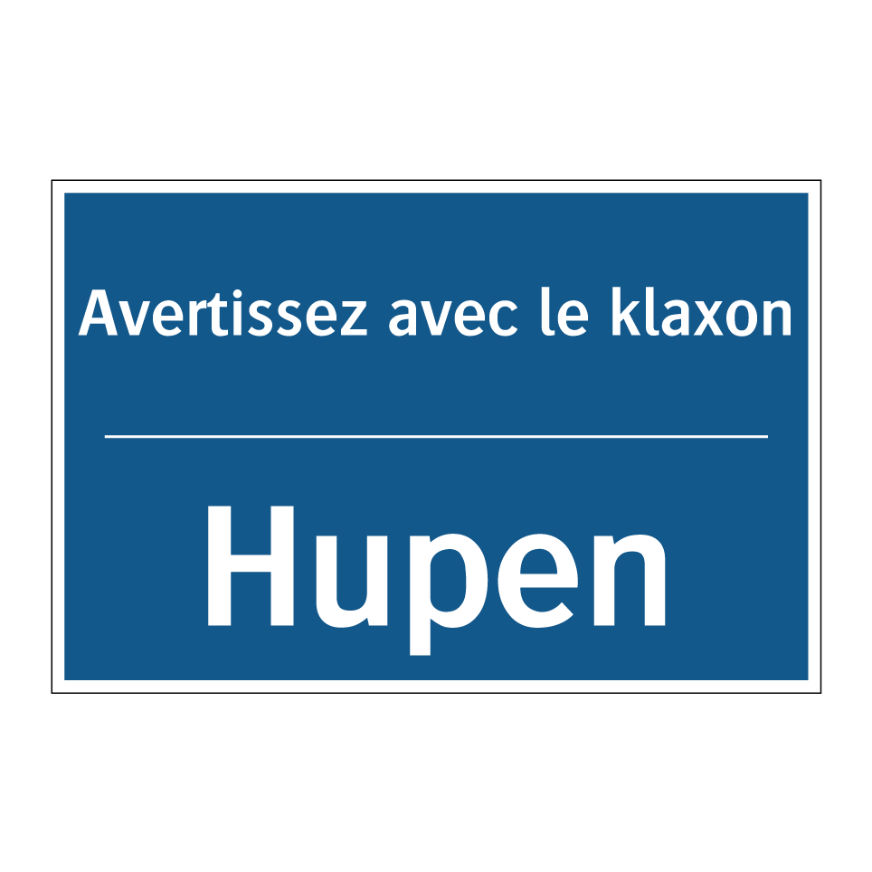 Hupen - Avertissez avec le klaxon