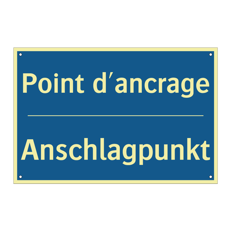 Anschlagpunkt - Point d'ancrage