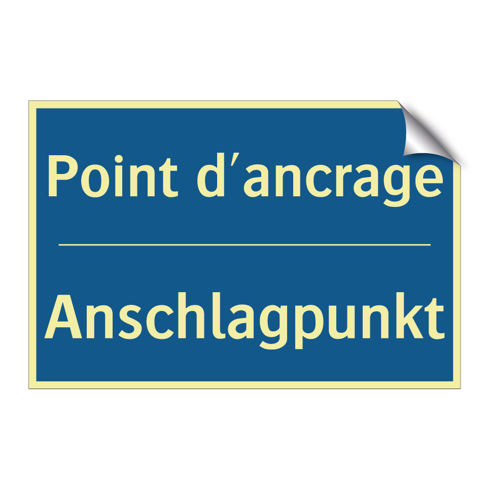 Anschlagpunkt - Point d'ancrage