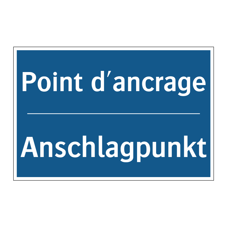 Anschlagpunkt - Point d'ancrage