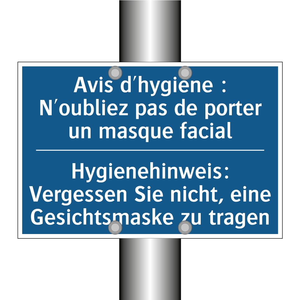 Hygienehinweis: Vergessen Sie  /.../ - Avis d'hygiène : N'oubliez pas  /.../
