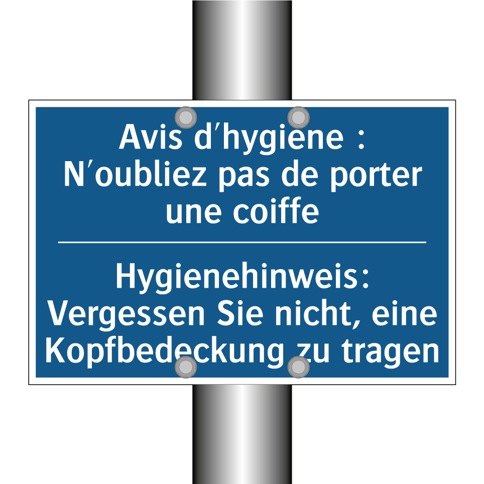 Hygienehinweis: Vergessen Sie  /.../ - Avis d'hygiène : N'oubliez pas  /.../