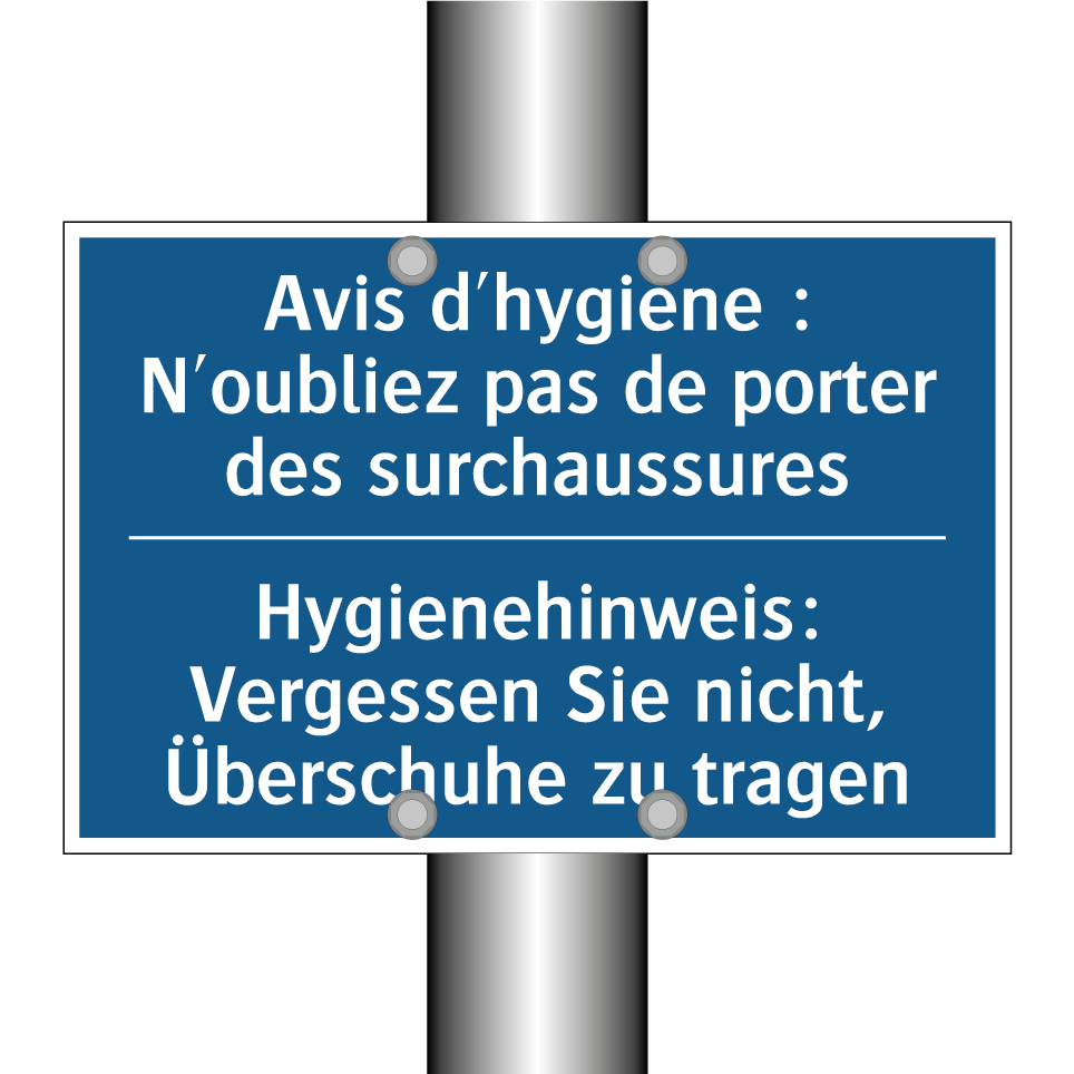 Hygienehinweis: Vergessen Sie  /.../ - Avis d'hygiène : N'oubliez pas  /.../