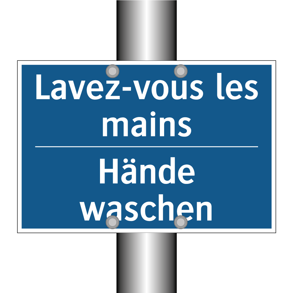 Hände waschen - Lavez-vous les mains