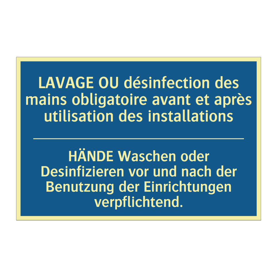 HÄNDE Waschen oder Desinfizieren  /.../ - LAVAGE OU désinfection des mains  /.../