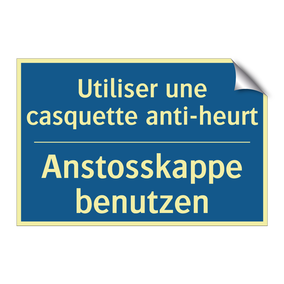 Anstosskappe benutzen - Utiliser une casquette anti-heurt /.../