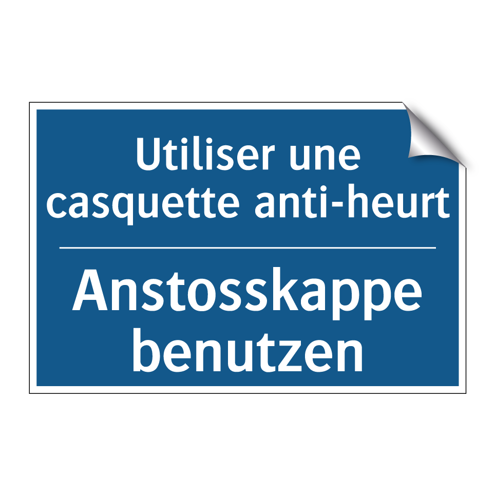 Anstosskappe benutzen - Utiliser une casquette anti-heurt /.../