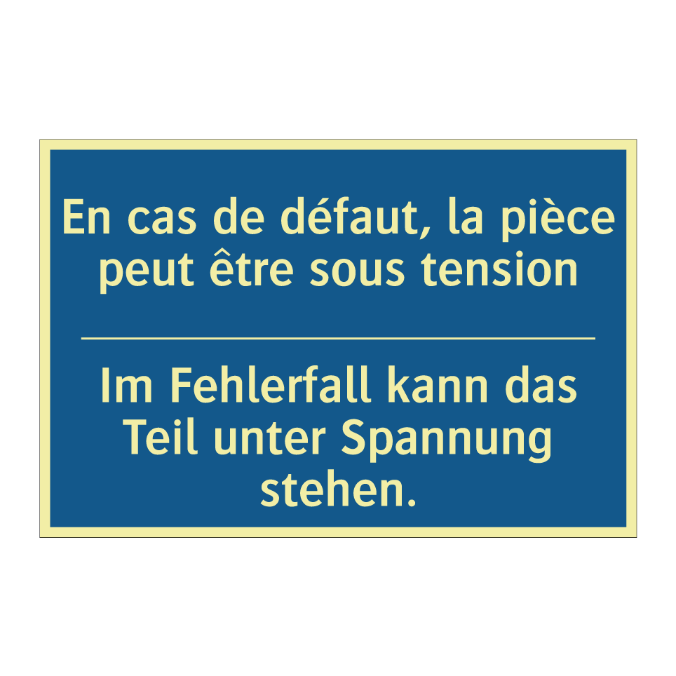 Im Fehlerfall kann das Teil unter  /.../ - En cas de défaut, la pièce peut  /.../