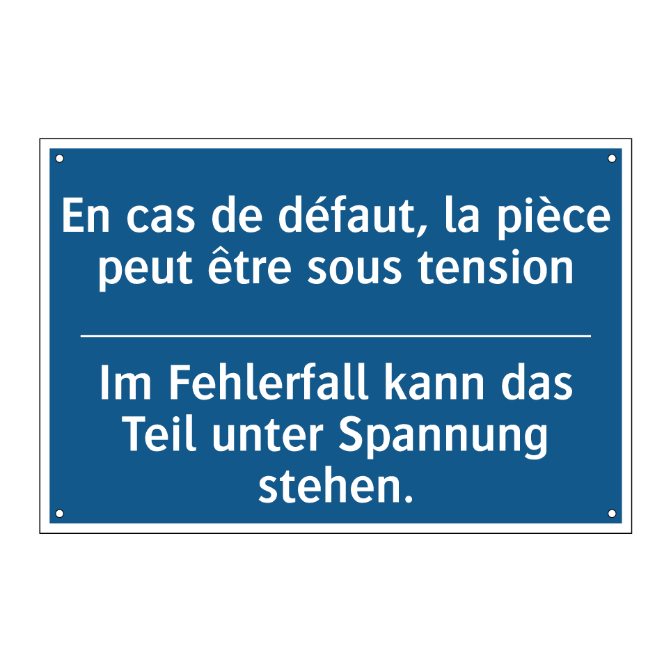 Im Fehlerfall kann das Teil unter  /.../ - En cas de défaut, la pièce peut  /.../