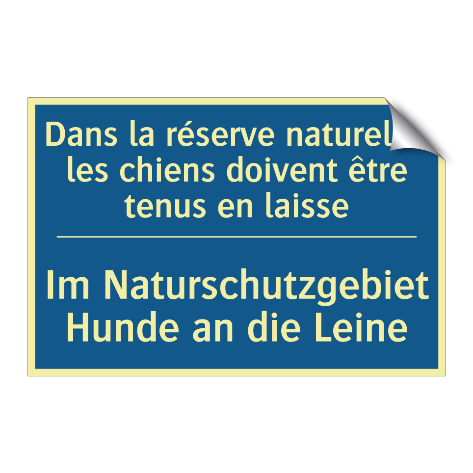 Im Naturschutzgebiet Hunde an  /.../ - Dans la réserve naturelle, les  /.../
