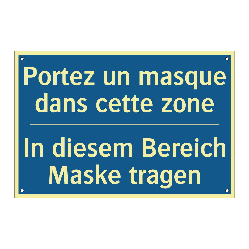 In diesem Bereich Maske tragen - Portez un masque dans cette zone /.../