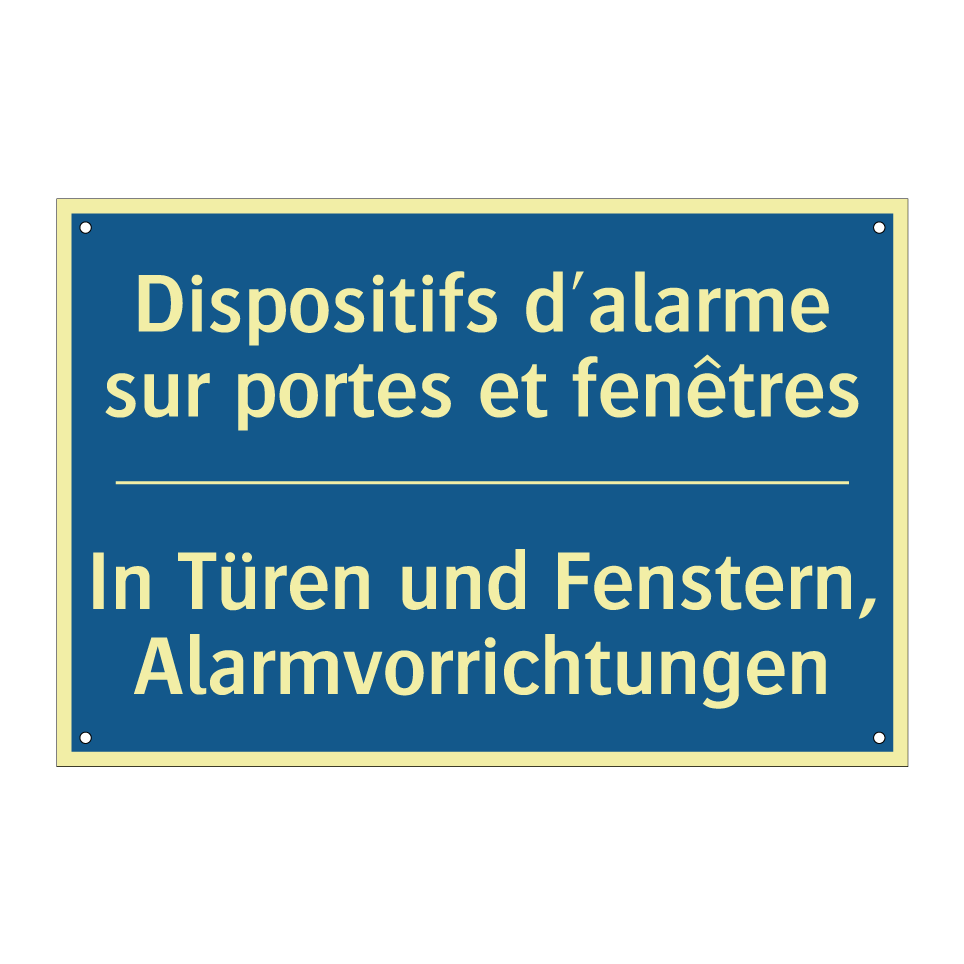 In Türen und Fenstern, Alarmvorrichtungen /.../ - Dispositifs d'alarme sur portes  /.../