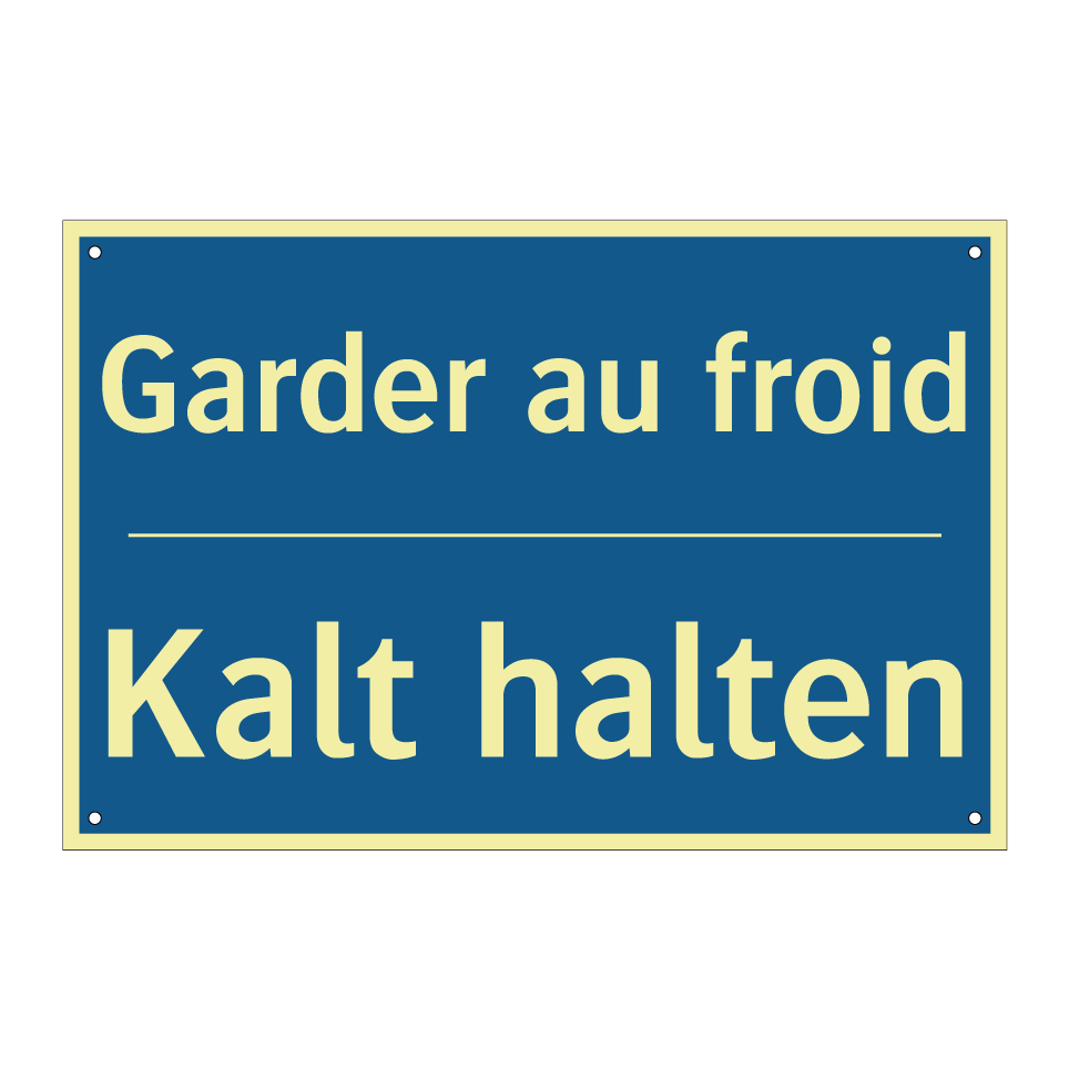 Kalt halten - Garder au froid