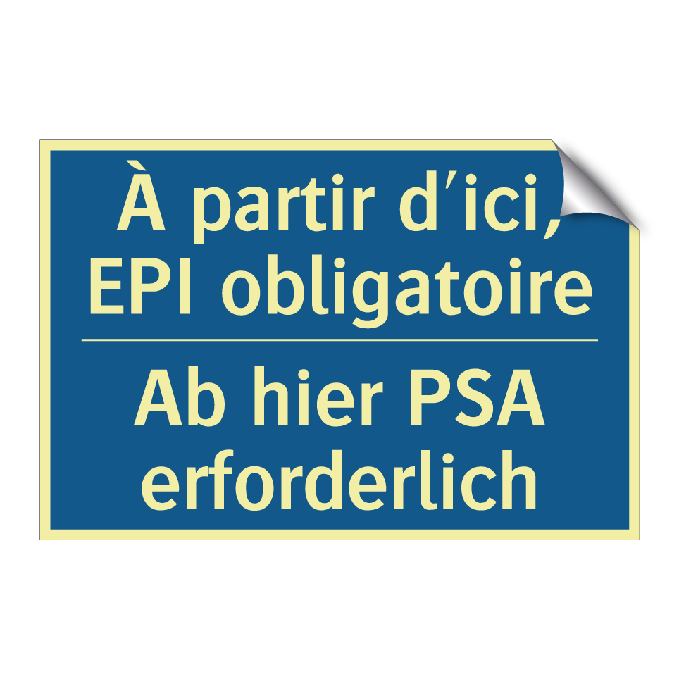 Ab hier PSA erforderlich - À partir d'ici, EPI obligatoire /.../