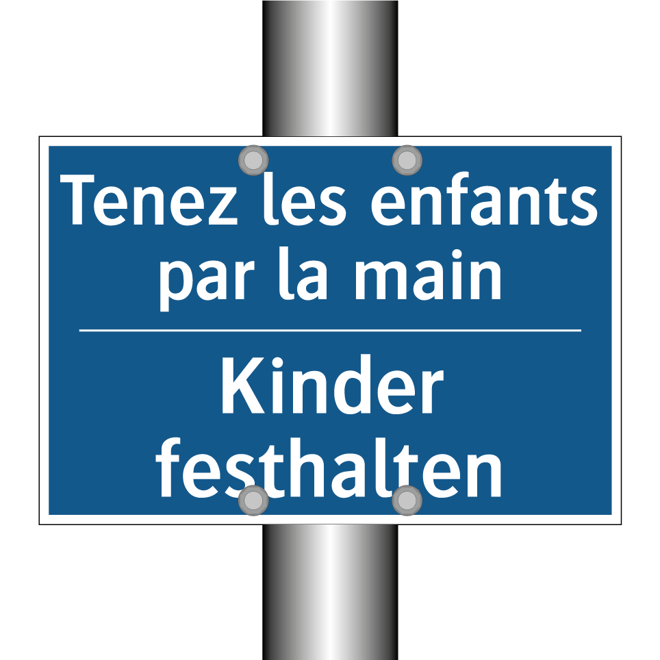 Kinder festhalten - Tenez les enfants par la main