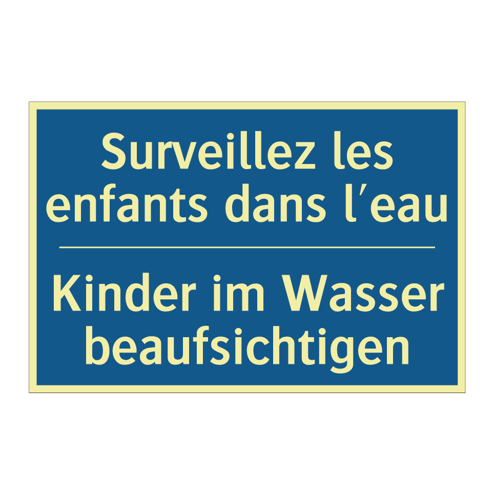 Kinder im Wasser beaufsichtigen /.../ - Surveillez les enfants dans l'eau /.../