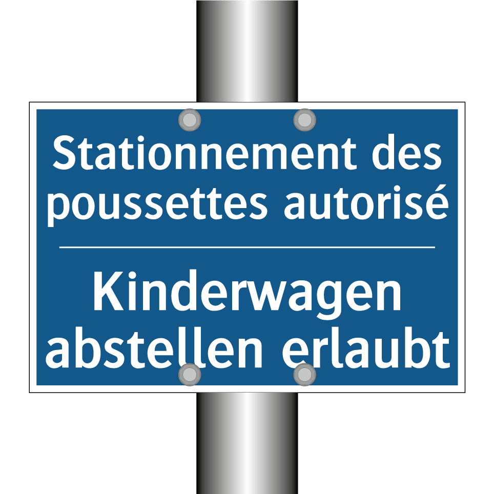 Kinderwagen abstellen erlaubt - Stationnement des poussettes autorisé /.../
