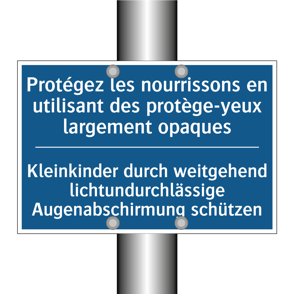 Kleinkinder durch weitgehend lichtundurchlässige  /.../ - Protégez les nourrissons en utilisant  /.../