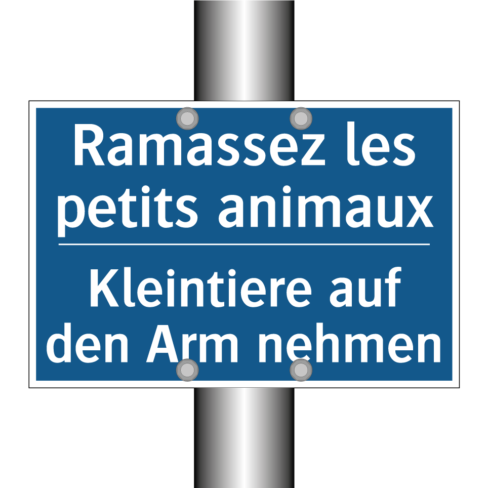 Kleintiere auf den Arm nehmen - Ramassez les petits animaux