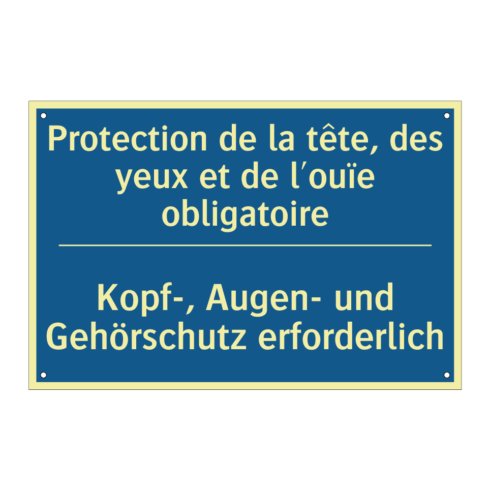 Kopf-, Augen- und Gehörschutz  /.../ - Protection de la tête, des yeux  /.../