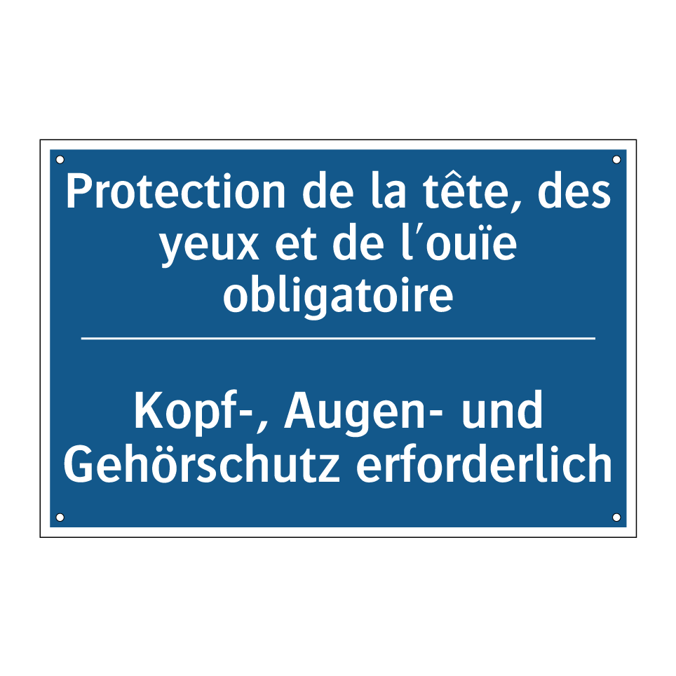 Kopf-, Augen- und Gehörschutz  /.../ - Protection de la tête, des yeux  /.../