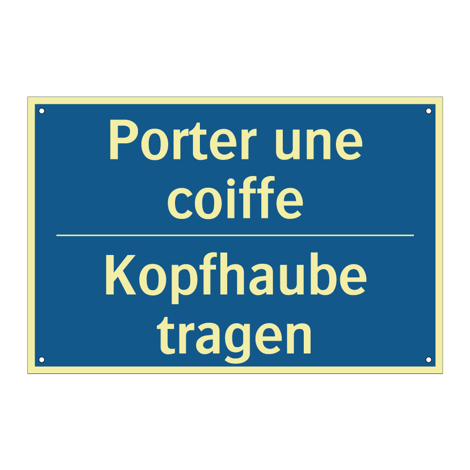 Kopfhaube tragen - Porter une coiffe