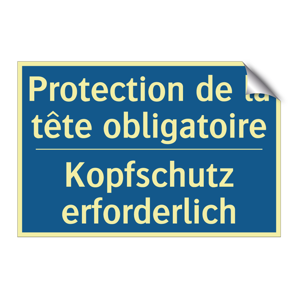 Kopfschutz erforderlich - Protection de la tête obligatoire /.../