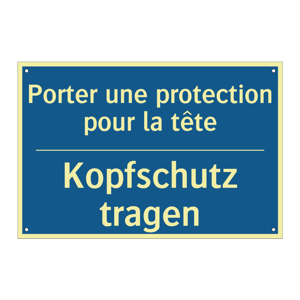 Kopfschutz tragen - Porter une protection pour la  /.../