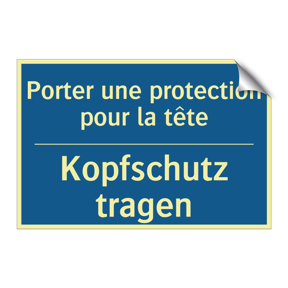 Kopfschutz tragen - Porter une protection pour la  /.../