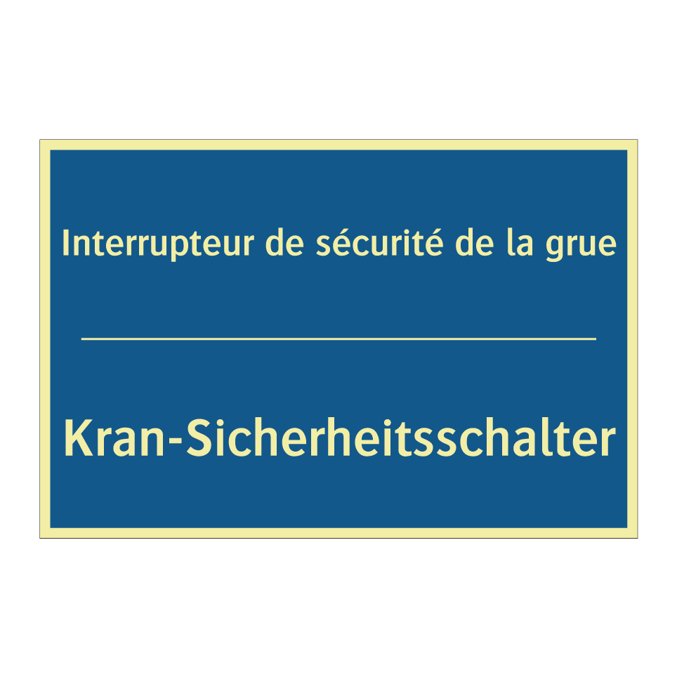 Kran-Sicherheitsschalter - Interrupteur de sécurité de la  /.../