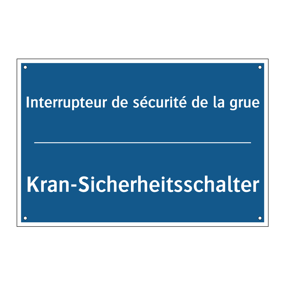 Kran-Sicherheitsschalter - Interrupteur de sécurité de la  /.../