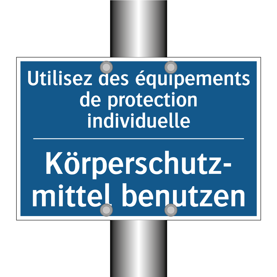 Körperschutz- mittel benutzen - Utilisez des équipements de protection  /.../