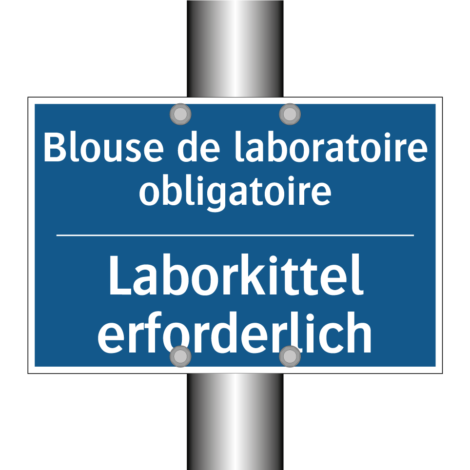 Laborkittel erforderlich - Blouse de laboratoire obligatoire /.../