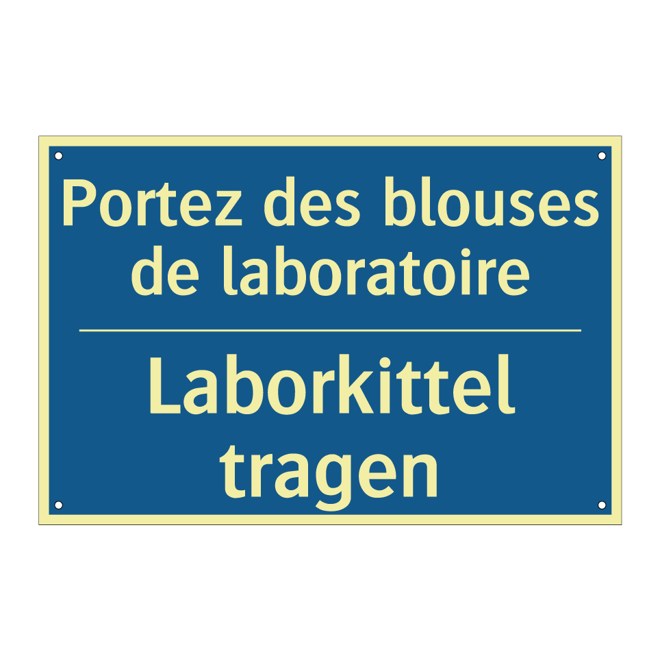 Laborkittel tragen - Portez des blouses de laboratoire /.../