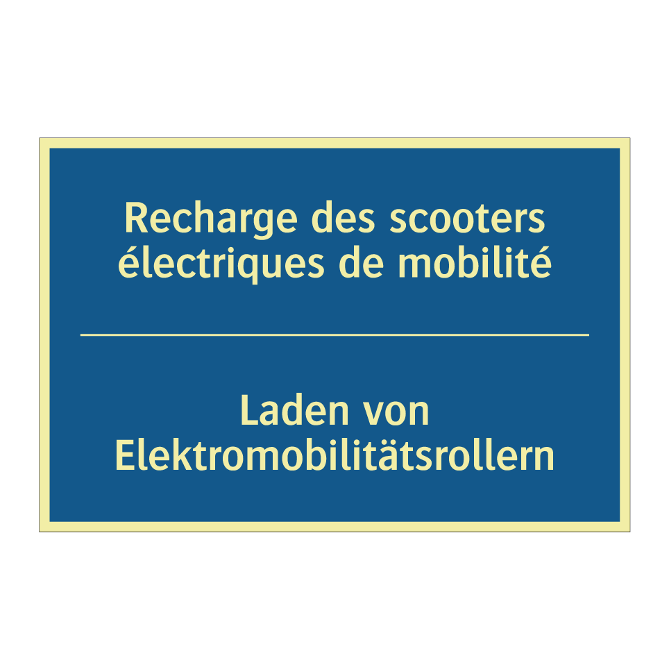 Laden von Elektromobilitätsrollern /.../ - Recharge des scooters électriques  /.../