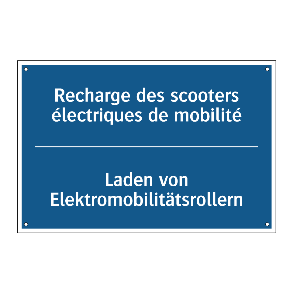 Laden von Elektromobilitätsrollern /.../ - Recharge des scooters électriques  /.../