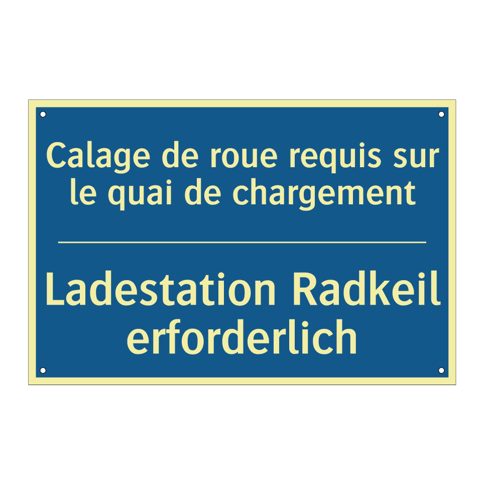 Ladestation Radkeil erforderlich /.../ - Calage de roue requis sur le quai  /.../
