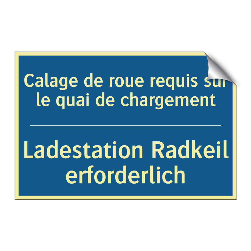 Ladestation Radkeil erforderlich /.../ - Calage de roue requis sur le quai  /.../