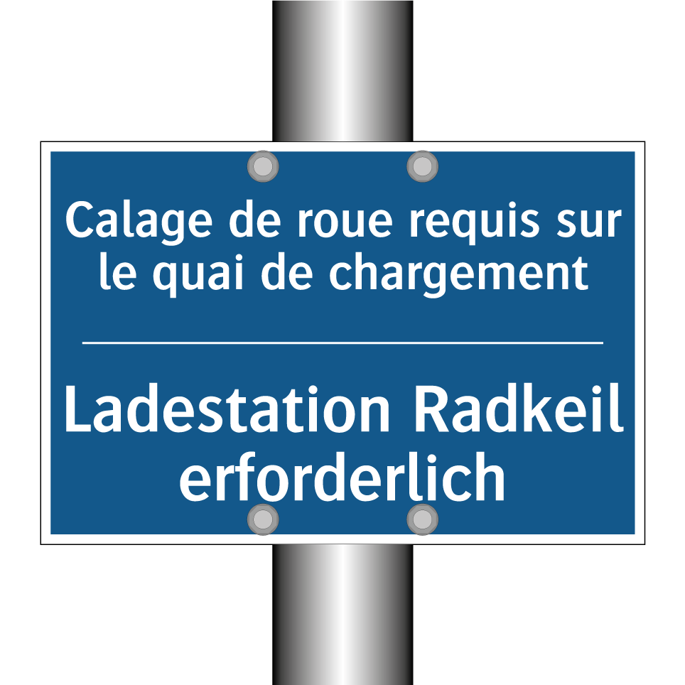 Ladestation Radkeil erforderlich /.../ - Calage de roue requis sur le quai  /.../