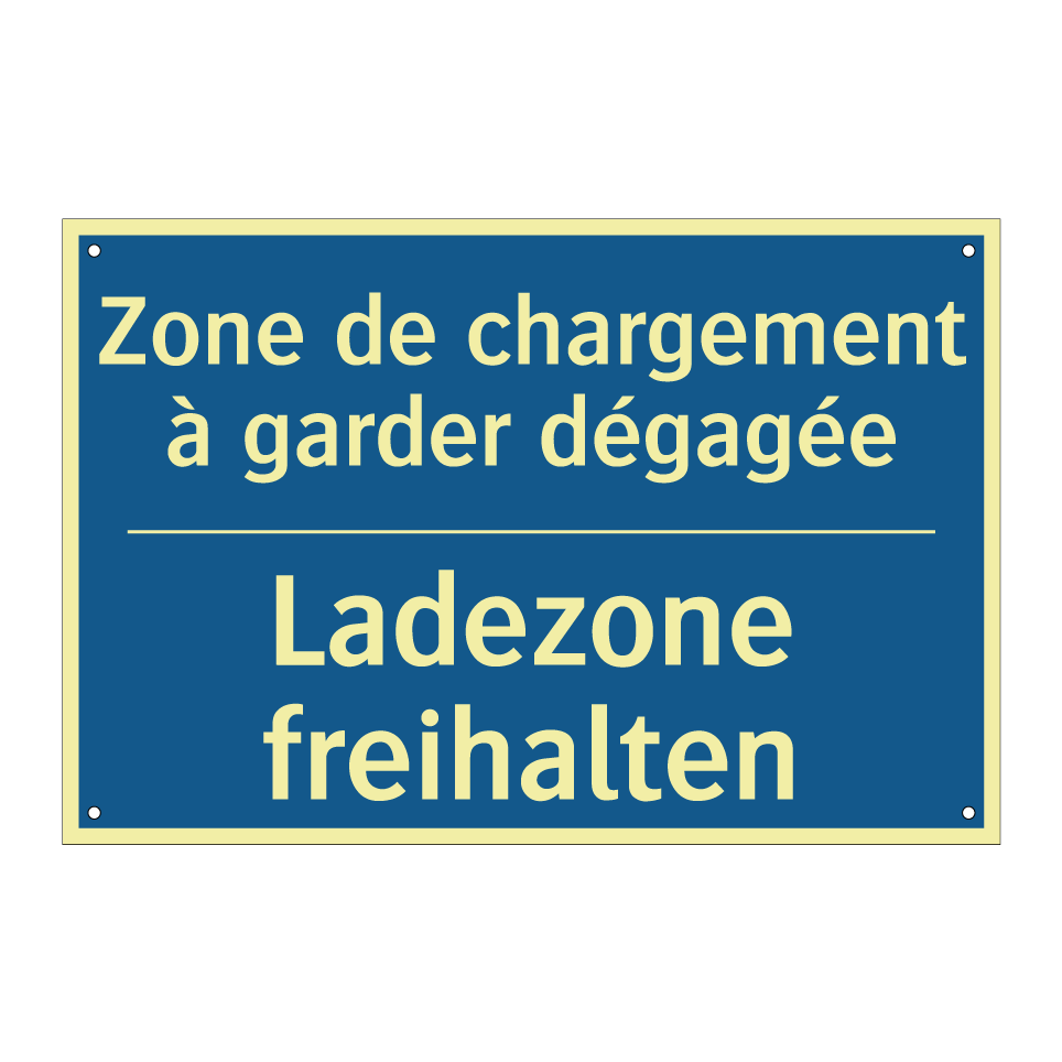 Ladezone freihalten - Zone de chargement à garder dégagée /.../