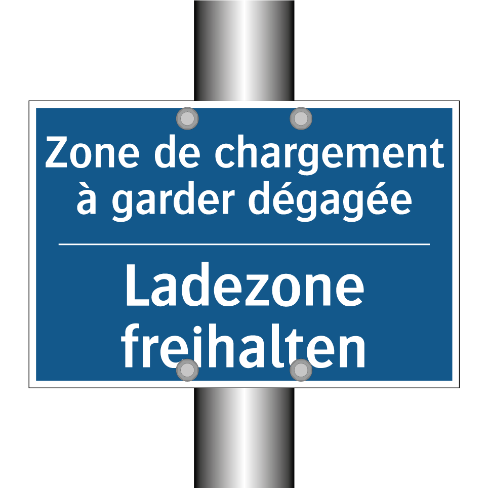 Ladezone freihalten - Zone de chargement à garder dégagée /.../