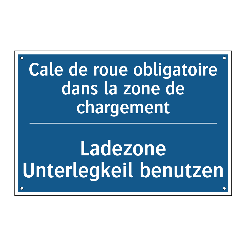 Ladezone Unterlegkeil benutzen - Cale de roue obligatoire dans  /.../